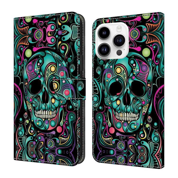 Custodia per telefono in ecopelle con effetto cristallo., For iPhone 15 Pro
