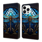 Custodia per telefono in ecopelle con effetto cristallo., For iPhone 15 Pro