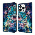 Custodia per telefono in ecopelle con effetto cristallo., For iPhone 15 Pro