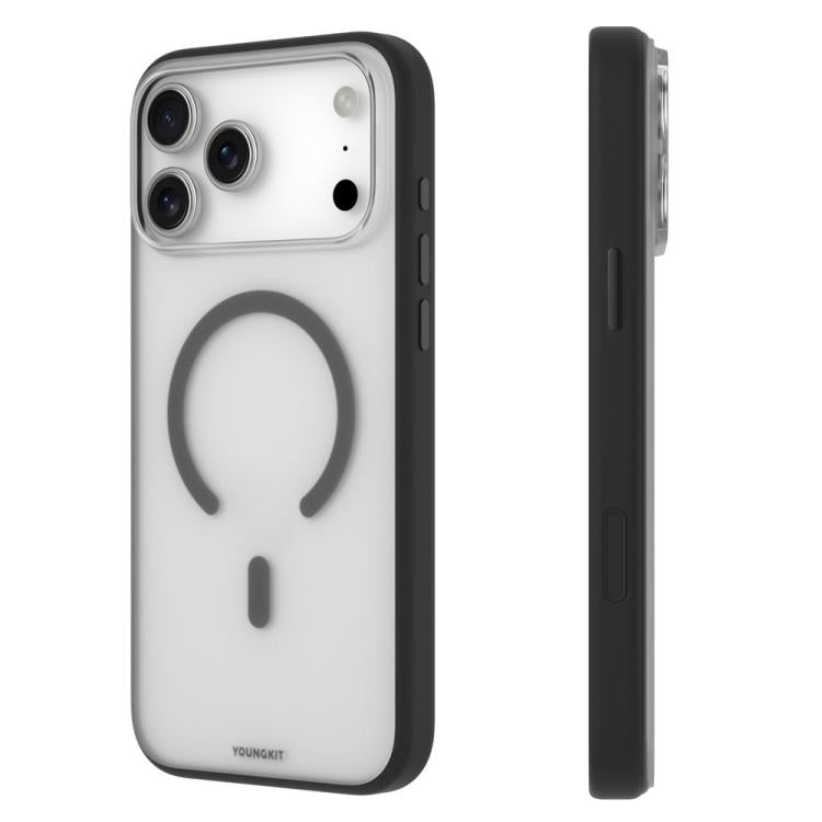 Custodia ibrida magnetica in TPU e PC YOUNGKIT Clear Series per telefono, For iPhone 17 Pro Max, For iPhone 17 Pro