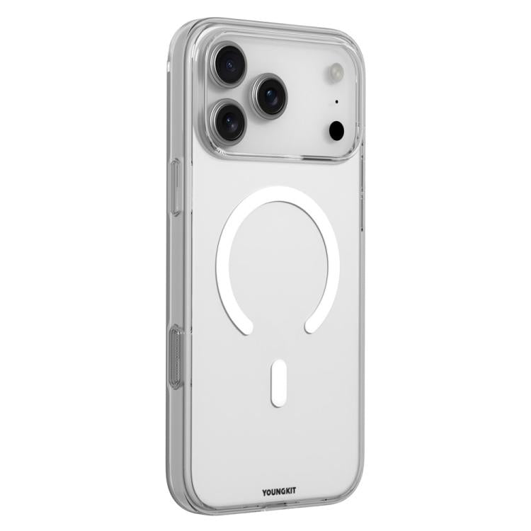 Custodia ibrida magnetica in TPU e PC YOUNGKIT Clear Series per telefono, For iPhone 17 Pro Max, For iPhone 17 Pro