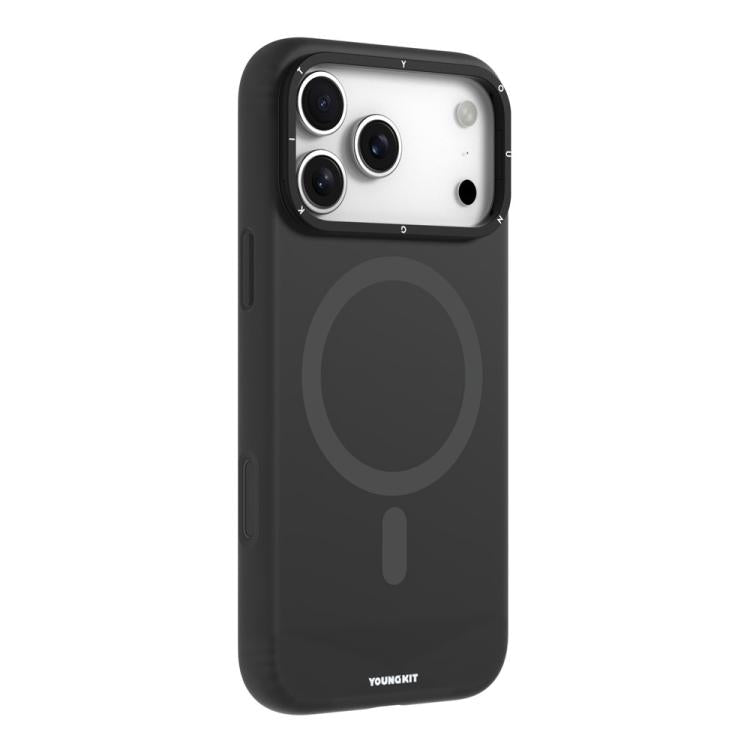 Custodia per telefono in silicone con supporto magnetico per obiettivo serie Condensate di YOUNGKIT., For iPhone 17 Pro Max, For iPhone 17 Pro