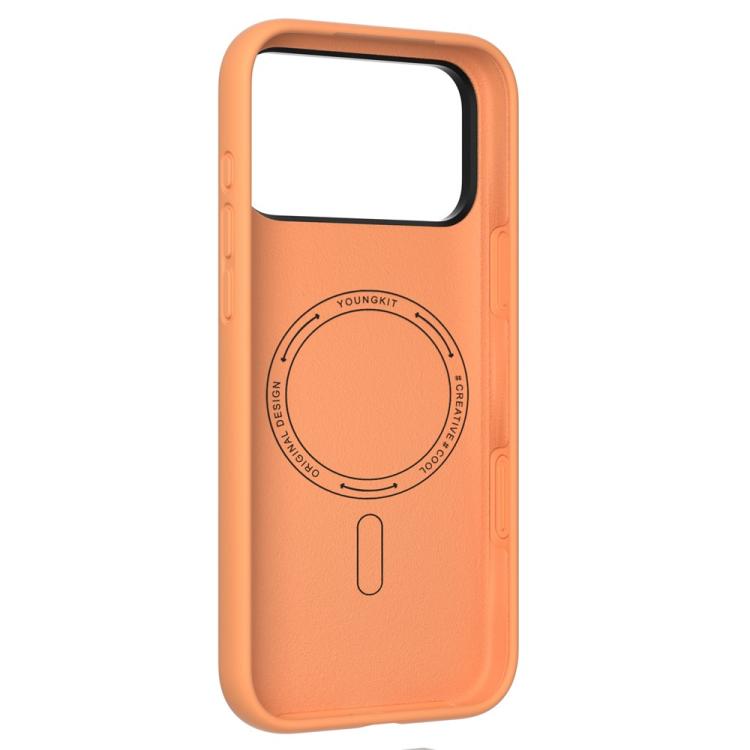 Custodia per telefono in silicone con supporto magnetico per obiettivo serie Condensate di YOUNGKIT., For iPhone 17 Pro Max, For iPhone 17 Pro