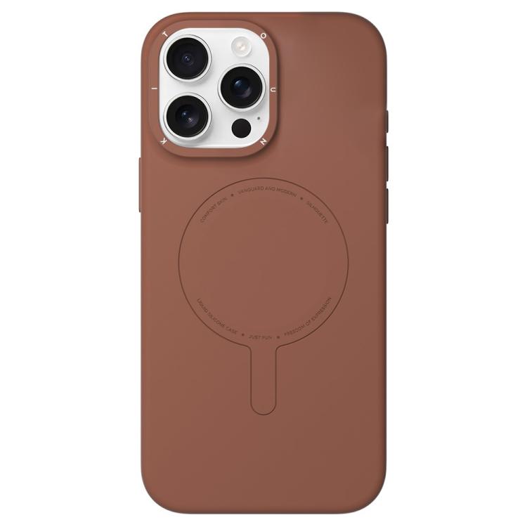 Custodia per telefono in silicone liquido magnetico YOUNGKIT serie Morandi, For iPhone 16 Pro Max, For iPhone 16 Pro