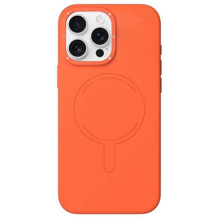 Custodia per telefono in silicone liquido magnetico YOUNGKIT serie Morandi, For iPhone 16 Pro Max, For iPhone 16 Pro