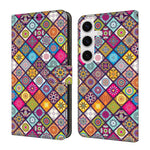 Custodia per telefono in ecopelle con effetto cristallo., For Samsung Galaxy S25+ 5G / S24+ 5G