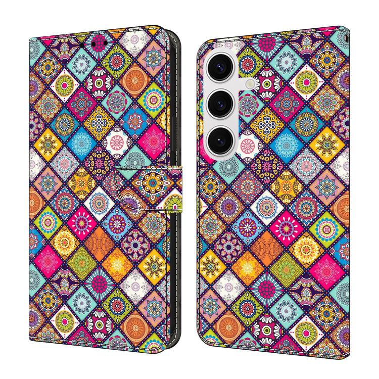 Custodia per telefono in ecopelle con effetto cristallo., For Samsung Galaxy S25+ 5G / S24+ 5G