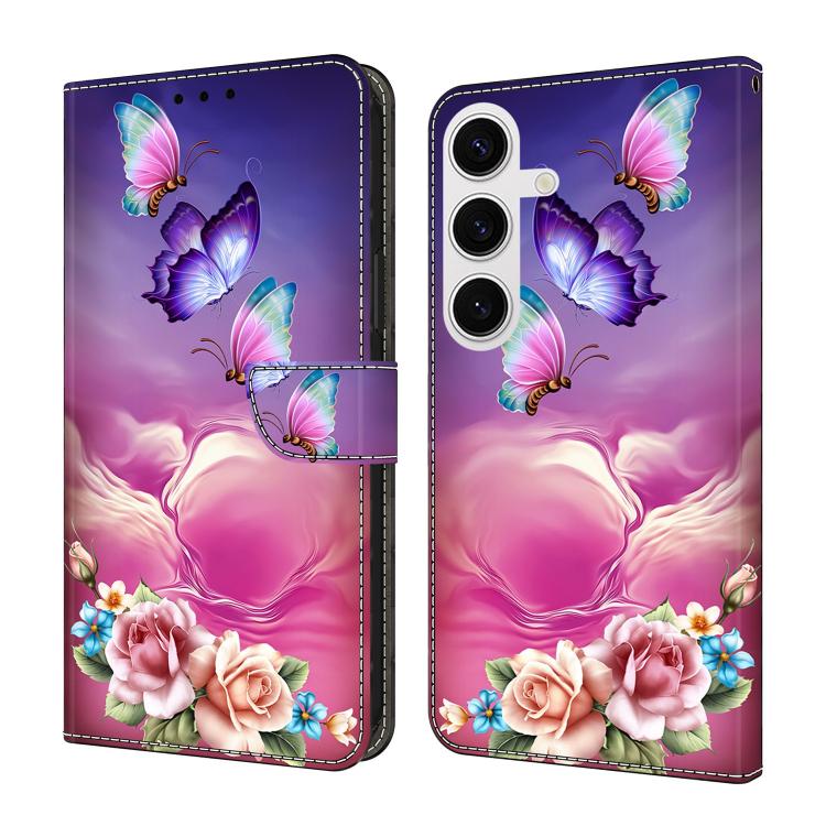 Custodia per telefono in ecopelle con effetto cristallo., For Samsung Galaxy S25+ 5G / S24+ 5G