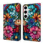 Custodia per telefono in ecopelle con effetto cristallo., For Samsung Galaxy S25+ 5G / S24+ 5G