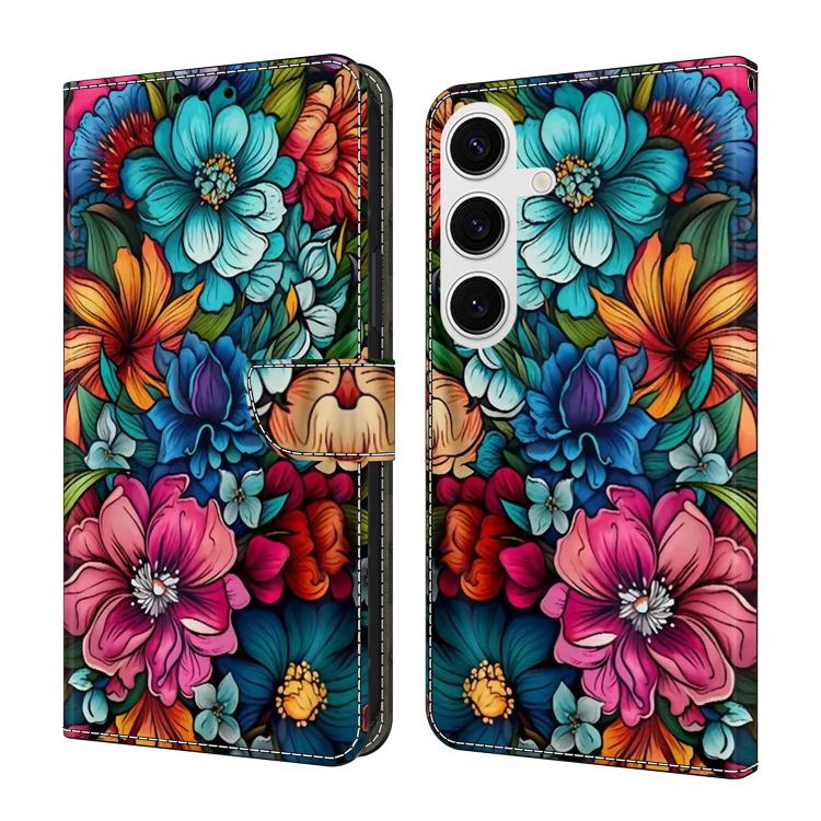 Custodia per telefono in ecopelle con effetto cristallo., For Samsung Galaxy S25+ 5G / S24+ 5G