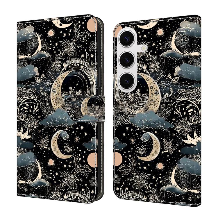 Custodia per telefono in ecopelle con effetto cristallo., For Samsung Galaxy S25+ 5G / S24+ 5G