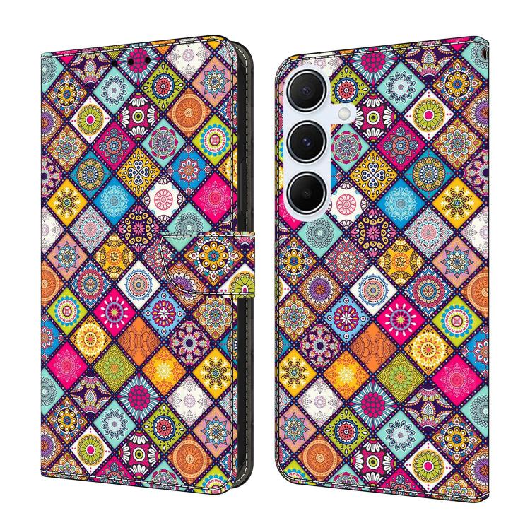 Custodia per telefono in ecopelle con effetto cristallo., For Samsung Galaxy A55 5G