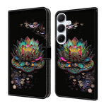 Custodia per telefono in ecopelle con effetto cristallo., For Samsung Galaxy A55 5G