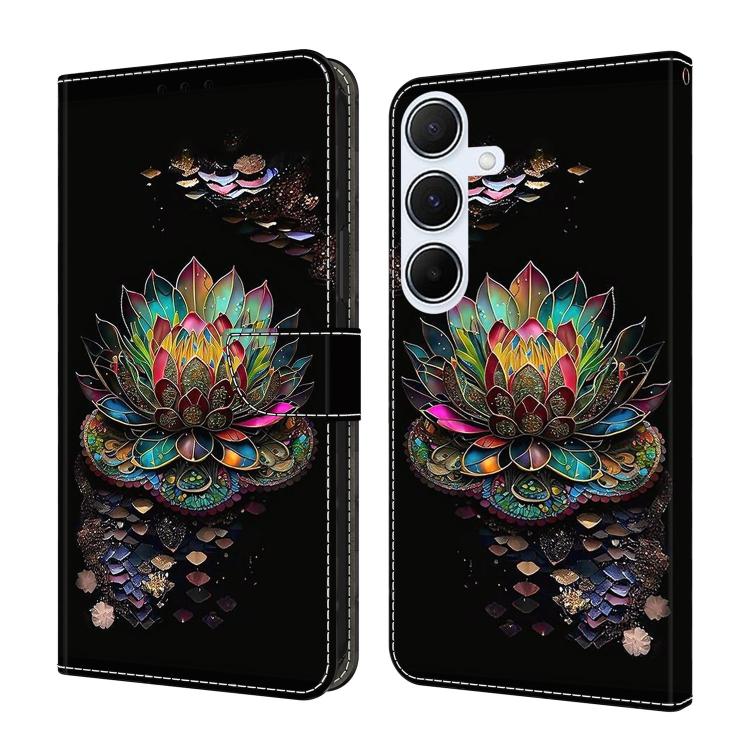 Custodia per telefono in ecopelle con effetto cristallo., For Samsung Galaxy A55 5G