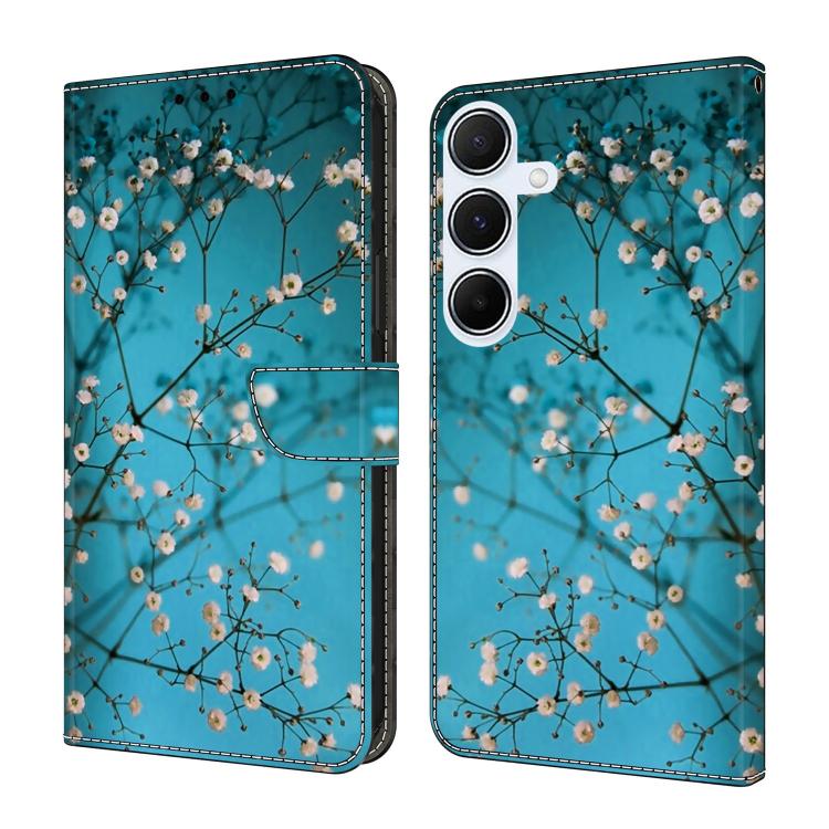 Custodia per telefono in ecopelle con effetto cristallo., For Samsung Galaxy A55 5G