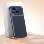 Custodia TPU effetto pelle di agnello per iPhone 15