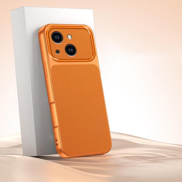 Custodia TPU effetto pelle di agnello per iPhone 15