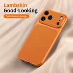 Custodia TPU effetto pelle di agnello per iPhone 15