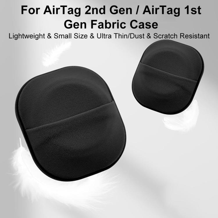 Custodia protettiva XDcase con retro adesivo in tessuto elastico e design a carte., For AirTag 2nd Gen / 1st Gen