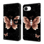 Custodia portafoglio in ecopelle effetto cristallo per iPhone 17e