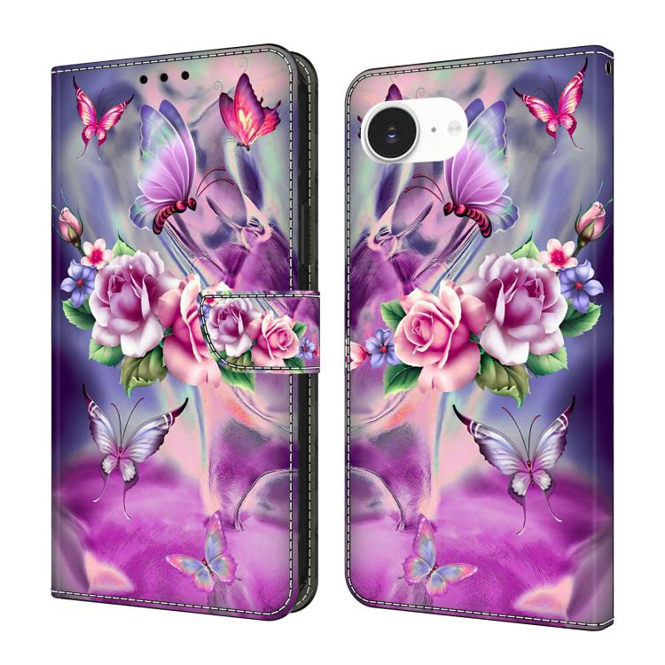 Custodia portafoglio in ecopelle effetto cristallo per iPhone 17e