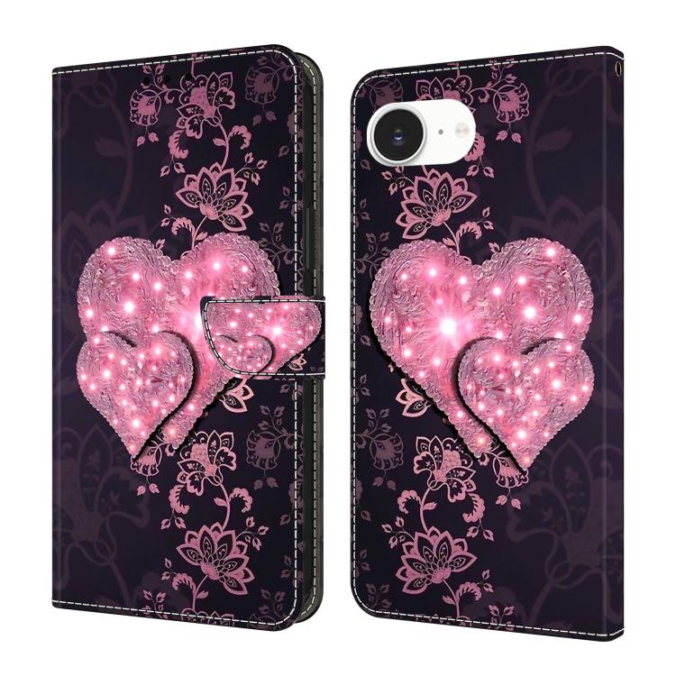 Custodia portafoglio in ecopelle effetto cristallo per iPhone 17e