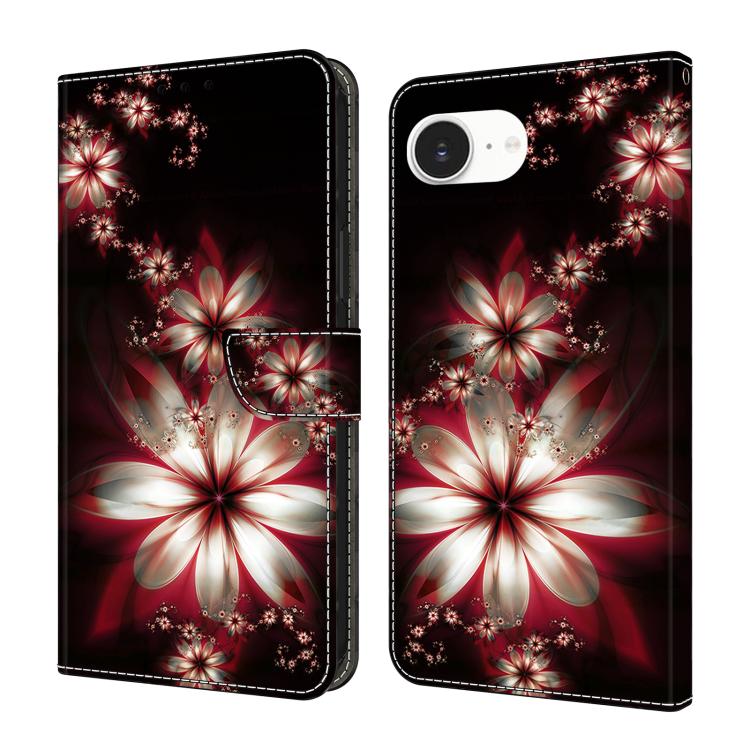 Custodia portafoglio in ecopelle effetto cristallo per iPhone 17e
