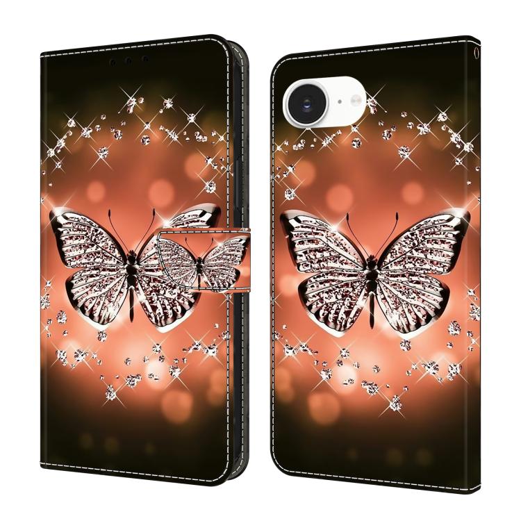 Custodia portafoglio in ecopelle effetto cristallo per iPhone 17e