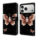 Custodia portafoglio in ecopelle effetto cristallo per iPhone 17