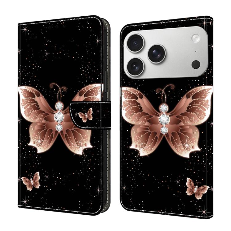 Custodia portafoglio in ecopelle effetto cristallo per iPhone 17