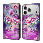 Custodia portafoglio in ecopelle effetto cristallo per iPhone 17