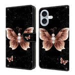 Custodia portafoglio in ecopelle effetto cristallo per iPhone 17