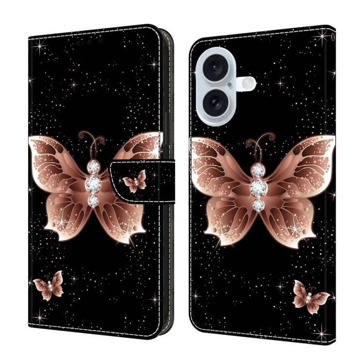 Custodia portafoglio in ecopelle effetto cristallo per iPhone 17
