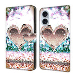 Custodia portafoglio in ecopelle effetto cristallo per iPhone 17