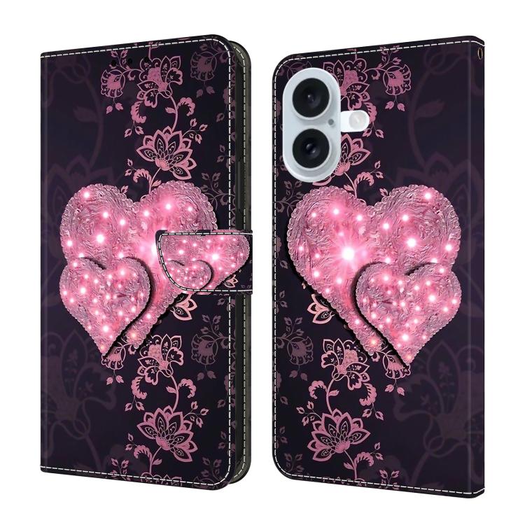 Custodia portafoglio in ecopelle effetto cristallo per iPhone 17