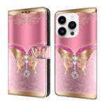 Custodia portafoglio in ecopelle effetto cristallo per iPhone 16