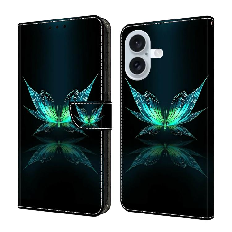 Custodia portafoglio in ecopelle effetto cristallo per iPhone 16