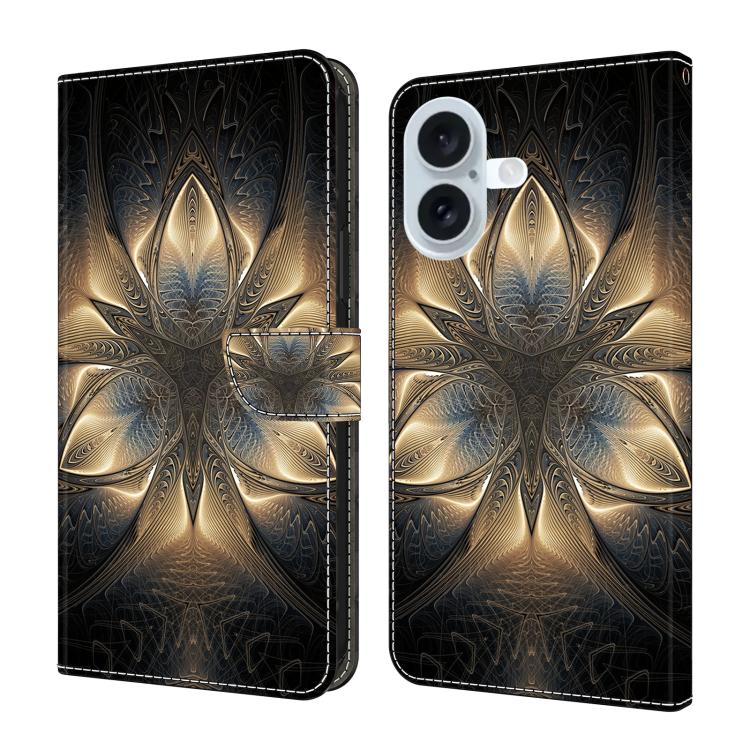Custodia portafoglio in ecopelle effetto cristallo per iPhone 16