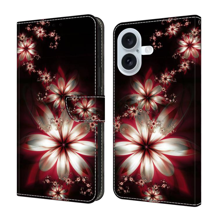 Custodia portafoglio in ecopelle effetto cristallo per iPhone 16