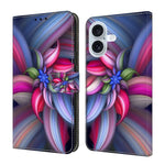 Custodia portafoglio in ecopelle effetto cristallo per iPhone 16