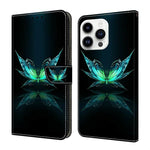 Custodia portafoglio in ecopelle effetto cristallo per iPhone 15