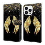 Custodia portafoglio in ecopelle effetto cristallo per iPhone 15
