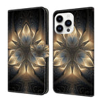 Custodia portafoglio in ecopelle effetto cristallo per iPhone 15