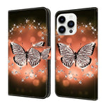 Custodia portafoglio in ecopelle effetto cristallo per iPhone 15