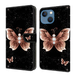 Custodia portafoglio in ecopelle effetto cristallo per iPhone 14