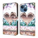 Custodia portafoglio in ecopelle effetto cristallo per iPhone 14