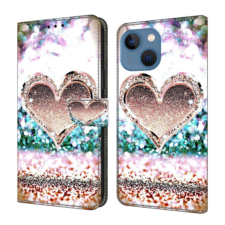 Custodia portafoglio in ecopelle effetto cristallo per iPhone 14
