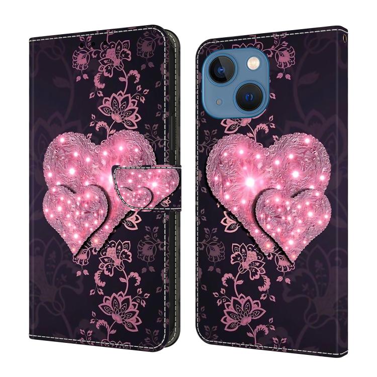 Custodia portafoglio in ecopelle effetto cristallo per iPhone 14