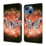 Custodia portafoglio in ecopelle effetto cristallo per iPhone 14