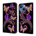 Custodia portafoglio in ecopelle effetto cristallo per iPhone 14